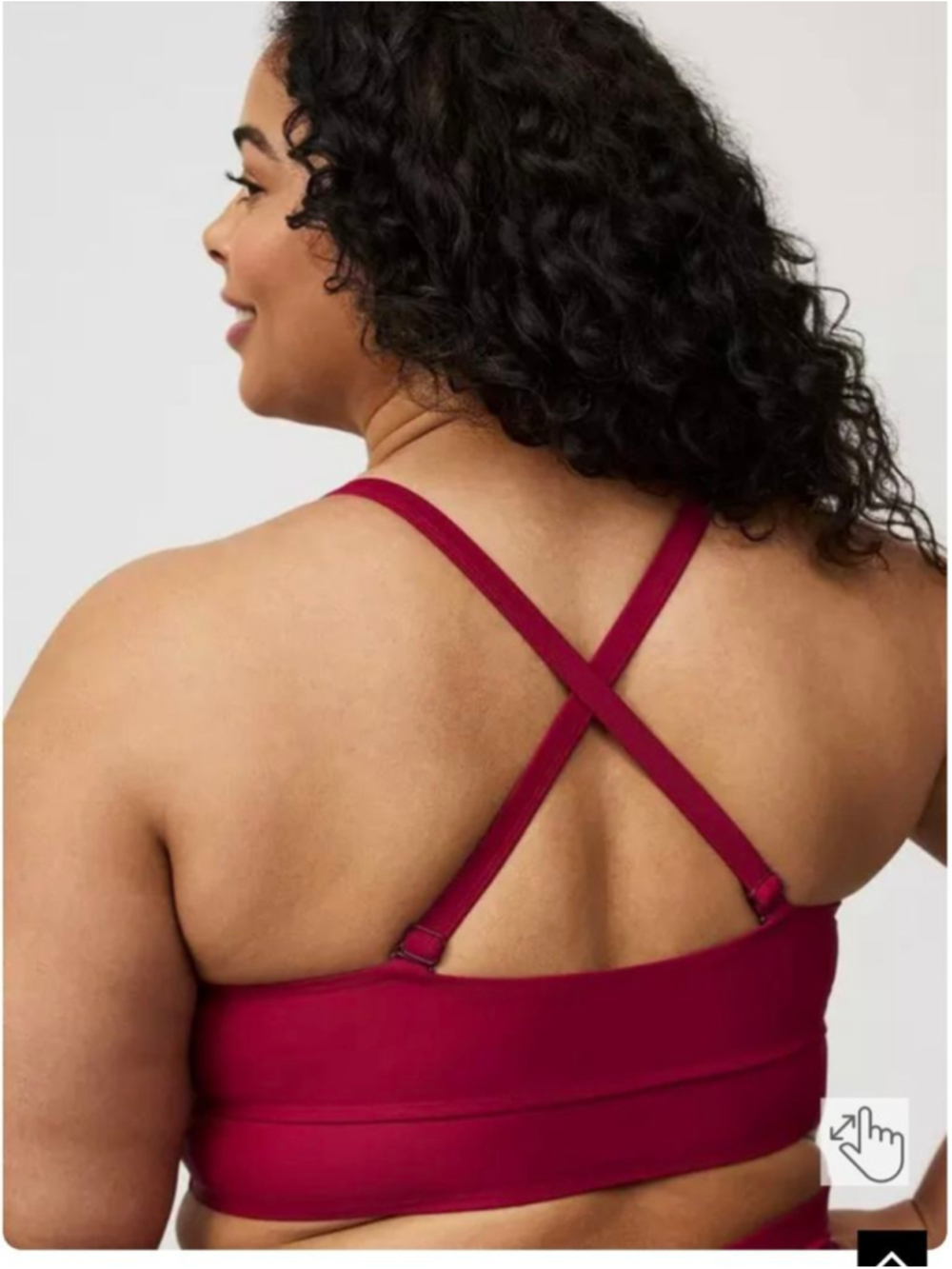Torrid Red Bikini Swimsuit 5X with Gold Heart Detail nwt beachwear cruise resort - Picture 3 of 10